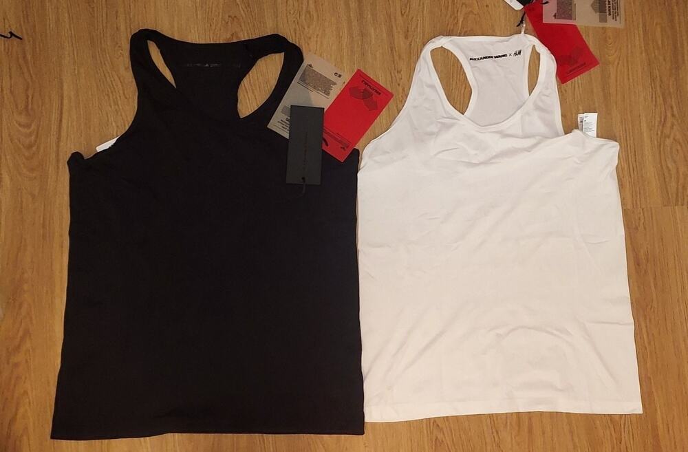 Alexander Wang x H&M WHITE Tank top S M Small unisex hm new with tags
